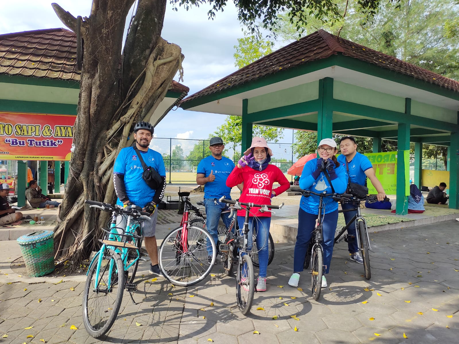 Literasi Kantor Kas Banguntapan dengan sepeda santai ke Daerah Kotagede
